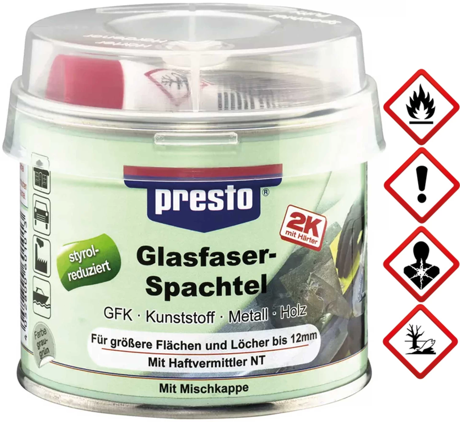 PRESTOLITH EXTRA FASERSPACHTEL 1KG 1 PRESTOLITH EXTRA FASERSPACHTEL 1KG