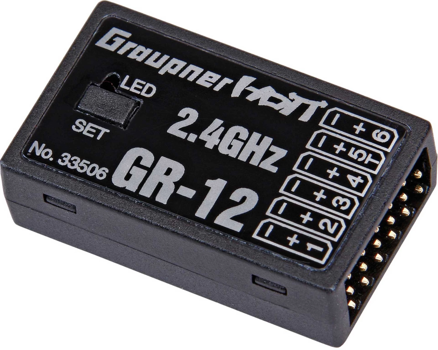 GRAUPNER GR-12 2,4GHZ HOTT 6K EMPFÄNGER 1 GRAUPNER GR-12 2,4GHZ HOTT 6K EMPFÄNGER