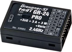 GRAUPNER GR-24 PRO 3XG + 3A + 3M + VARIO 2,4GHZ HOTT EMPFÄNGER