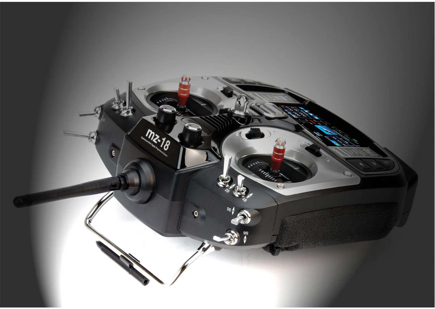 GRAUPNER MZ-18 HOTT EINZELSENDER 2,4Ghz FERNSTEUERUNG 2 GRAUPNER MZ-18 HOTT EINZELSENDER 2,4Ghz FERNSTEUERUNG - Image 2