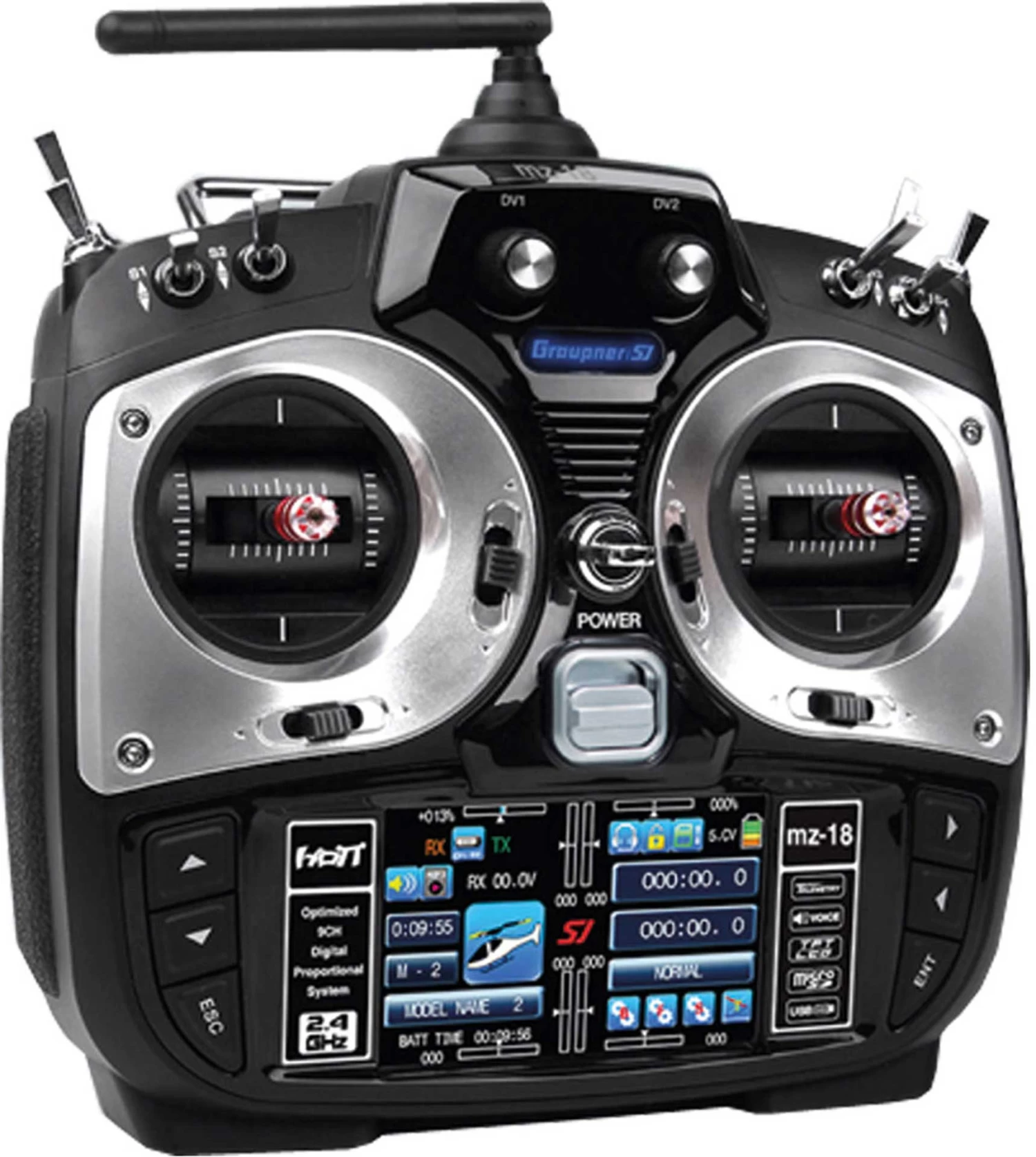 GRAUPNER MZ-18 HOTT EINZELSENDER 2,4Ghz FERNSTEUERUNG 3 GRAUPNER MZ-18 HOTT EINZELSENDER 2,4Ghz FERNSTEUERUNG - Image 3