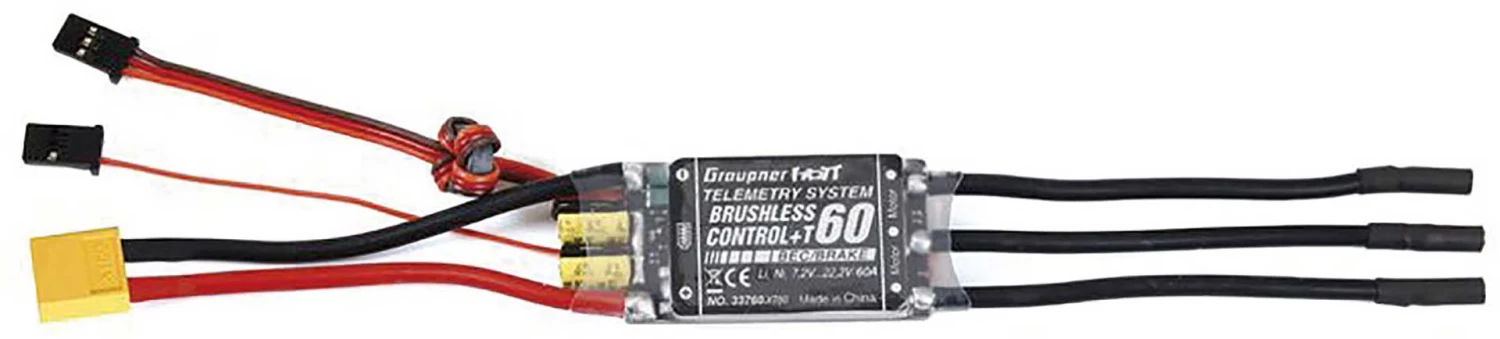 GRAUPNER BRUSHLESS CONTROL+ T 60 BEC G2 XT-60 REGLER 2 GRAUPNER BRUSHLESS CONTROL+ T 60 BEC G2 XT-60 REGLER - Image 2