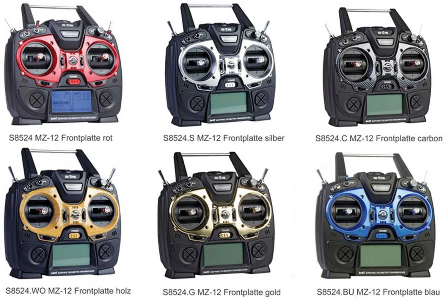 GRAUPNER MZ-12 Frontplatte Holzoptik 3 GRAUPNER MZ-12 Frontplatte Holzoptik - Image 3