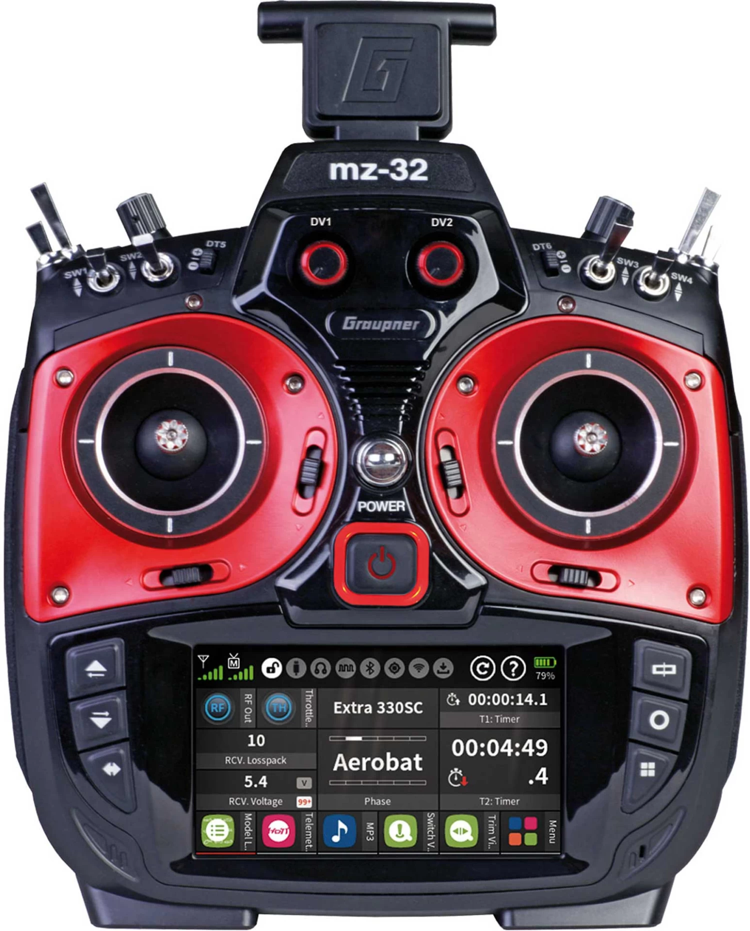 GRAUPNER MZ-32 HOTT Einzelsender 2,4Ghz Fernsteuerung 1 GRAUPNER MZ-32 HOTT Einzelsender 2,4Ghz Fernsteuerung