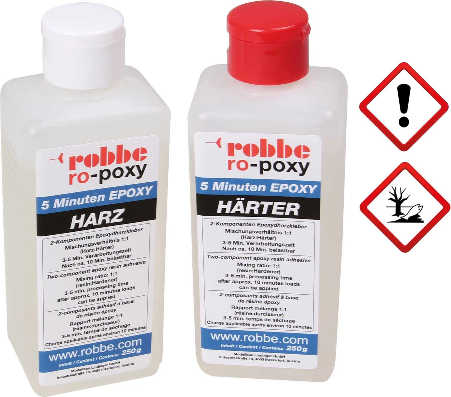 Robbe Modellsport RO-POXY 5 MINUTEN EPOXYDHARZKLEBER 500G JE 250G HARZ+HÄRTER 1 Robbe Modellsport RO-POXY 5 MINUTEN EPOXYDHARZKLEBER 500G JE 250G HARZ+HÄRTER