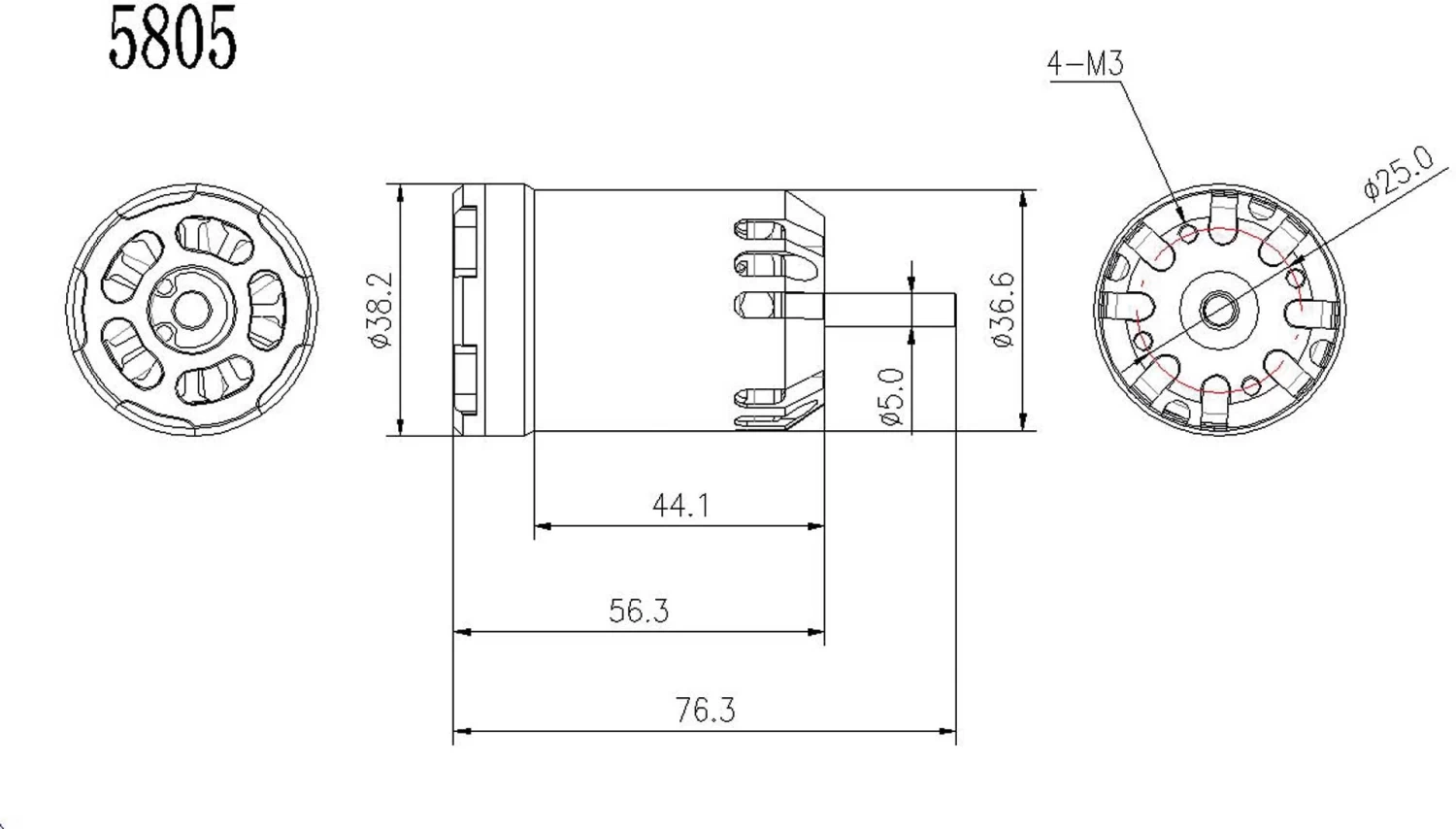 Robbe Modellsport RO-POWER TORQUE X-36 1000 K/V Brushless Motor 2 Robbe Modellsport RO-POWER TORQUE X-36 1000 K/V Brushless Motor - Image 2