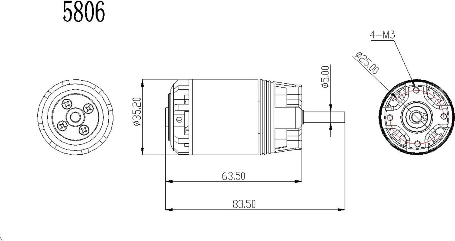 Robbe Modellsport RO-POWER TORQUE 3526 870 K/V Brushless Motor 2 Robbe Modellsport RO-POWER TORQUE 3526 870 K/V Brushless Motor - Image 2