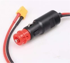 Robbe Modellsport ISDT ANSCHLUSSKABEL ZIGARETTENANZÜNDER ADAPTERKABEL XT-60 BUCHSE AUF 12V KFZ-STECKER 50CM 2,5MM² SILIKONKABEL -Flight Model Parts Store 9758992a