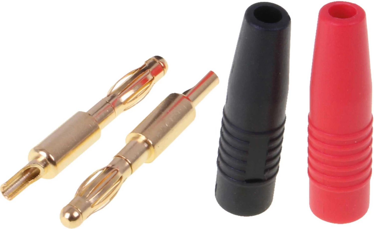 Robbe Modellsport Goldkontakt Bananenstecker 4mm Mit ROT/SCHWARZ 1Paar 1 Robbe Modellsport Goldkontakt Bananenstecker 4mm Mit ROT/SCHWARZ 1Paar