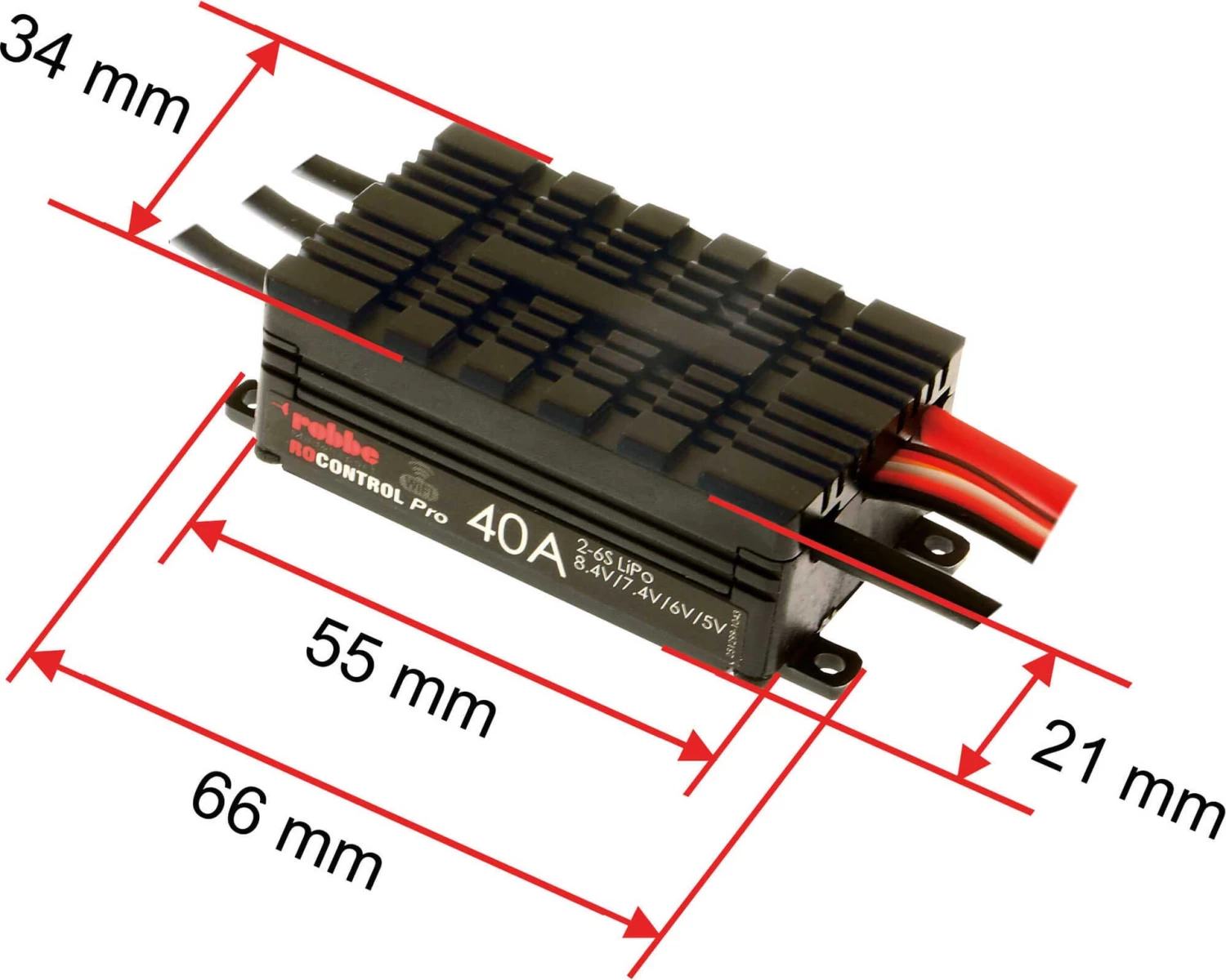 Robbe Modellsport RO-CONTROL PRO WIFI 2-6S 40A HV-BEC XT-60 / 3,5mm Goldkontaktbuchsen Regler 3 Robbe Modellsport RO-CONTROL PRO WIFI 2-6S 40A HV-BEC XT-60 / 3,5mm Goldkontaktbuchsen Regler - Image 3