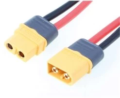 Robbe Modellsport Ladekabel Für ISDT/SKYRC XT-60 Stecker Ladegerätseite = XT-60 Buchse,500MM, 14AWG 1Stk.