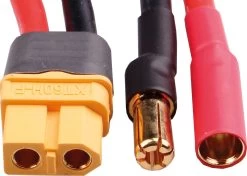 Robbe Modellsport Ladekabel Für ISDT/SKYRC 5,5MM GOLD- KONTAKTStecksystem 1XBuchse, 1XStecker,Ladegerätseite = XT-60 Buchse,500MM, 12AWG 1Stk.