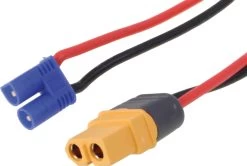 Robbe Modellsport Ladekabel Für ISDT/SKYRC EC-2 Stecker Ladegerätseite = XT-60 Buchse,500MM, 18AWG 1Stk.