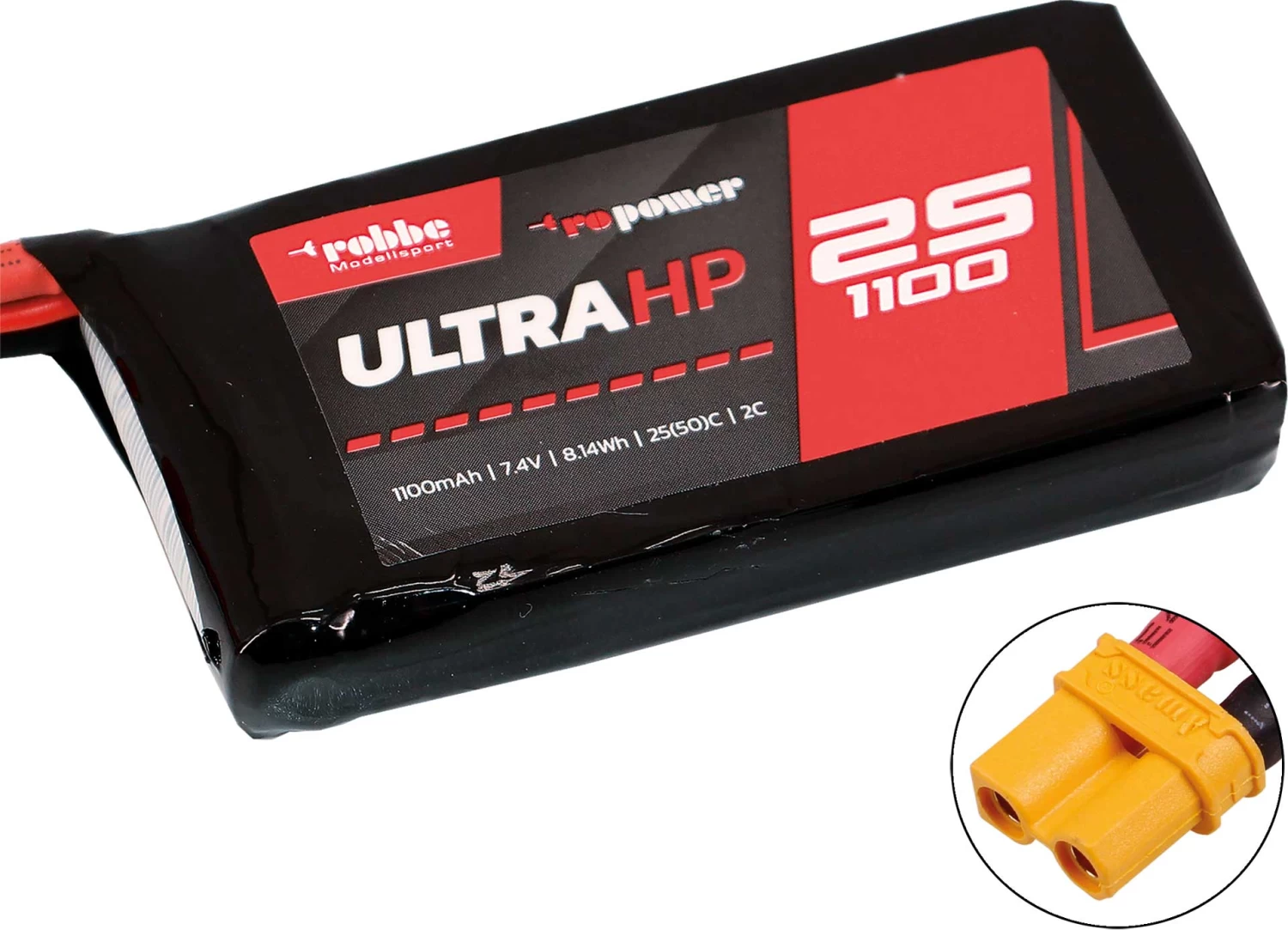 Robbe Modellsport RO-POWER ULTRA HP 1100MAH 7,4 VOLT 2S 25(50)C LIPO AKKU 1 Robbe Modellsport RO-POWER ULTRA HP 1100MAH 7,4 VOLT 2S 25(50)C LIPO AKKU