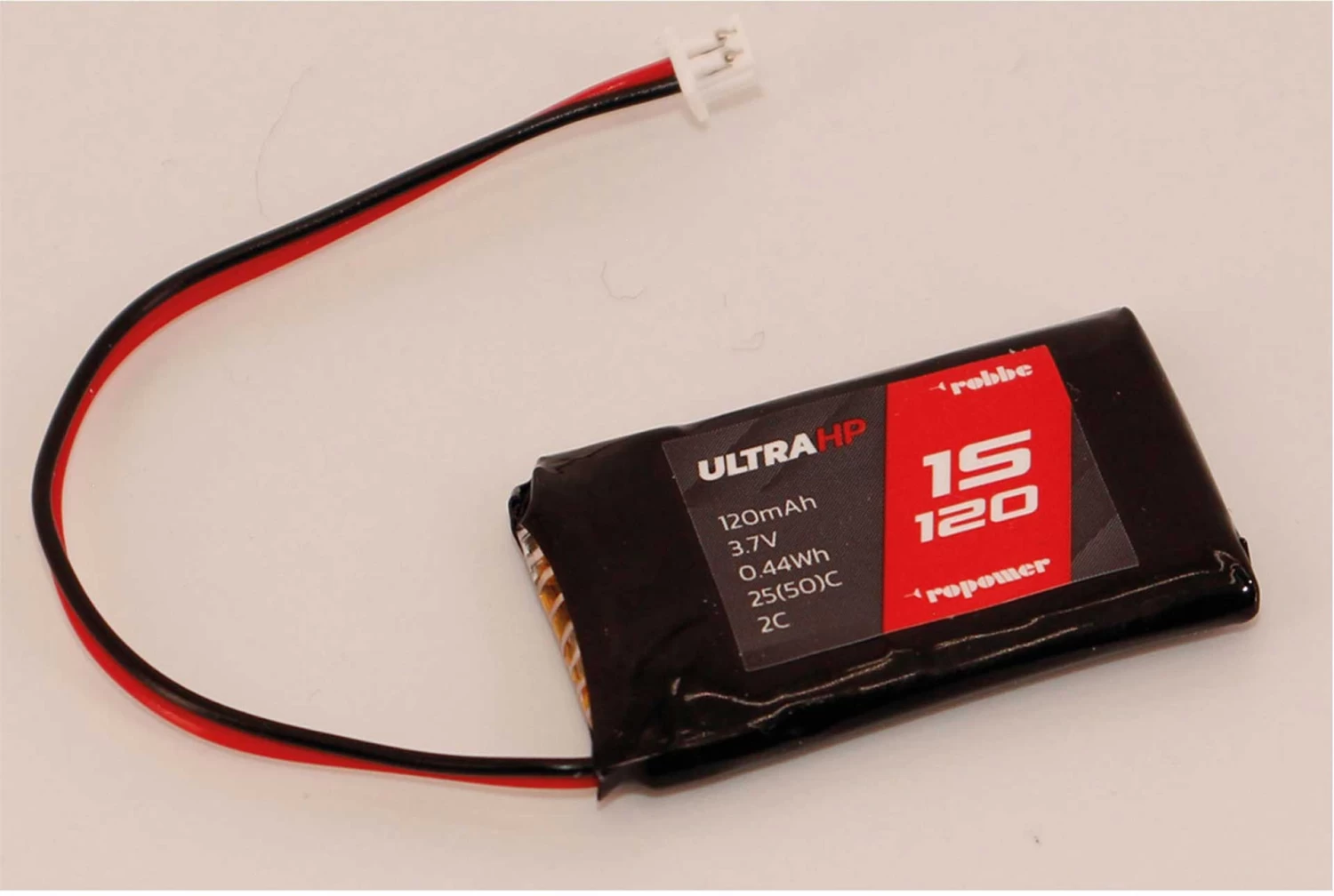 Robbe Modellsport RO-POWER ULTRA HP 120MAH 3,7 VOLT 1S MOLEX 1.25/ULTRA MICRO 25(50)C LIPO AKKU 2 Robbe Modellsport RO-POWER ULTRA HP 120MAH 3,7 VOLT 1S MOLEX 1.25/ULTRA MICRO 25(50)C LIPO AKKU - Image 2