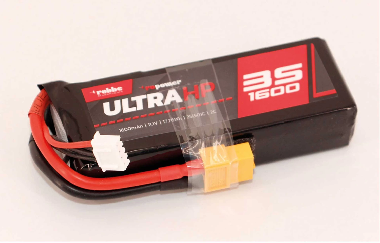Robbe Modellsport RO-POWER ULTRA HP 1600MAH 11,1 VOLT 3S 25(50)C LIPO AKKU 2 Robbe Modellsport RO-POWER ULTRA HP 1600MAH 11,1 VOLT 3S 25(50)C LIPO AKKU - Image 2