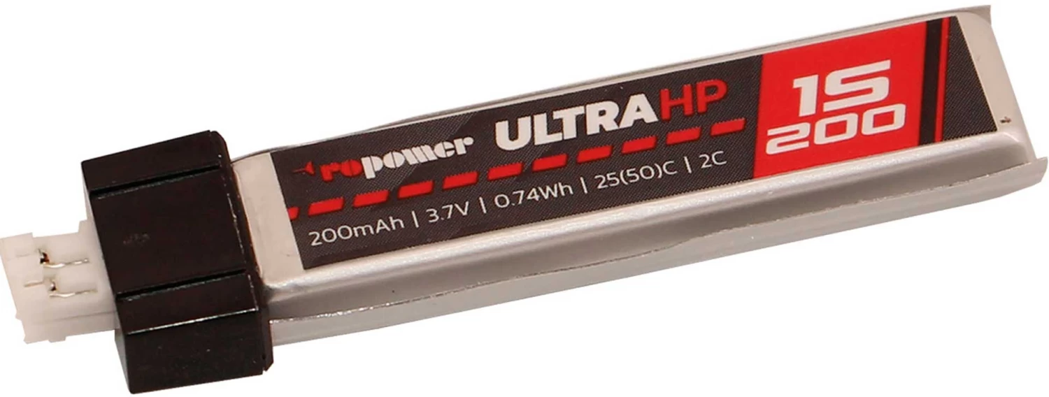 Robbe Modellsport RO-POWER ULTRA HP 200MAH 3,7 VOLT 1S UMX 2S 25(50)C LIPO AKKU 1 Robbe Modellsport RO-POWER ULTRA HP 200MAH 3,7 VOLT 1S UMX 2S 25(50)C LIPO AKKU