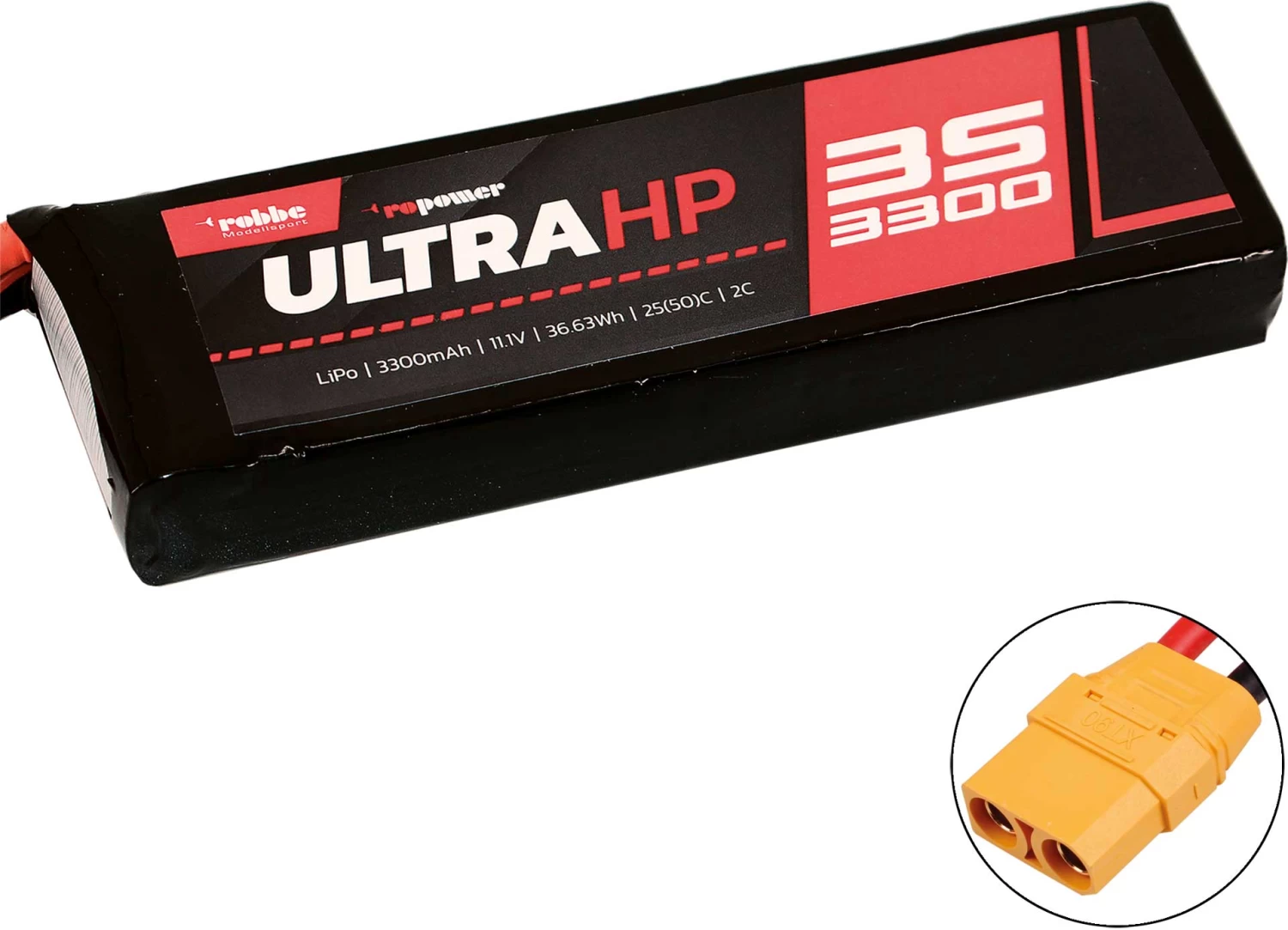 Robbe Modellsport RO-POWER ULTRA HP 3300MAH 11,1 VOLT 3S 25(50)C LIPO AKKU 1 Robbe Modellsport RO-POWER ULTRA HP 3300MAH 11,1 VOLT 3S 25(50)C LIPO AKKU