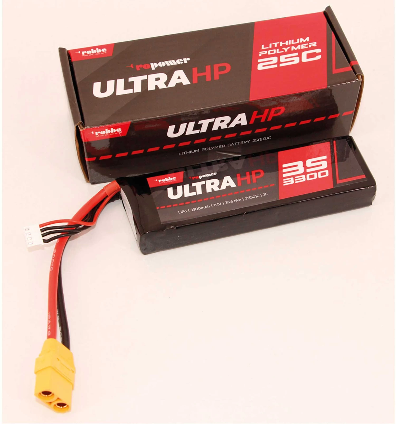 Robbe Modellsport RO-POWER ULTRA HP 3300MAH 11,1 VOLT 3S 25(50)C LIPO AKKU 2 Robbe Modellsport RO-POWER ULTRA HP 3300MAH 11,1 VOLT 3S 25(50)C LIPO AKKU - Image 2