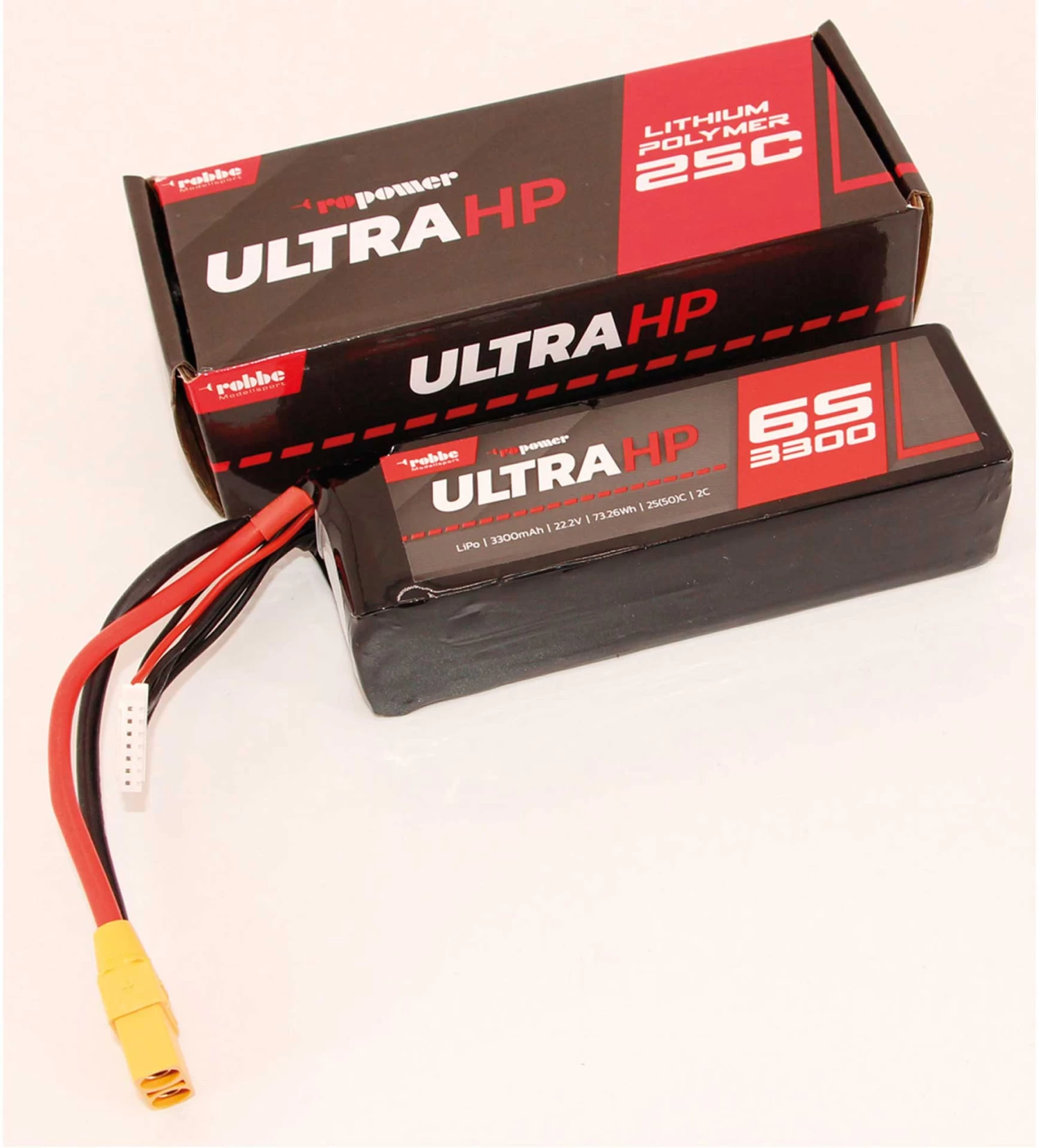 Robbe Modellsport RO-POWER ULTRA HP 3300MAH 22,2 VOLT 6S 25(50)C LIPO AKKU 2 Robbe Modellsport RO-POWER ULTRA HP 3300MAH 22,2 VOLT 6S 25(50)C LIPO AKKU - Image 2