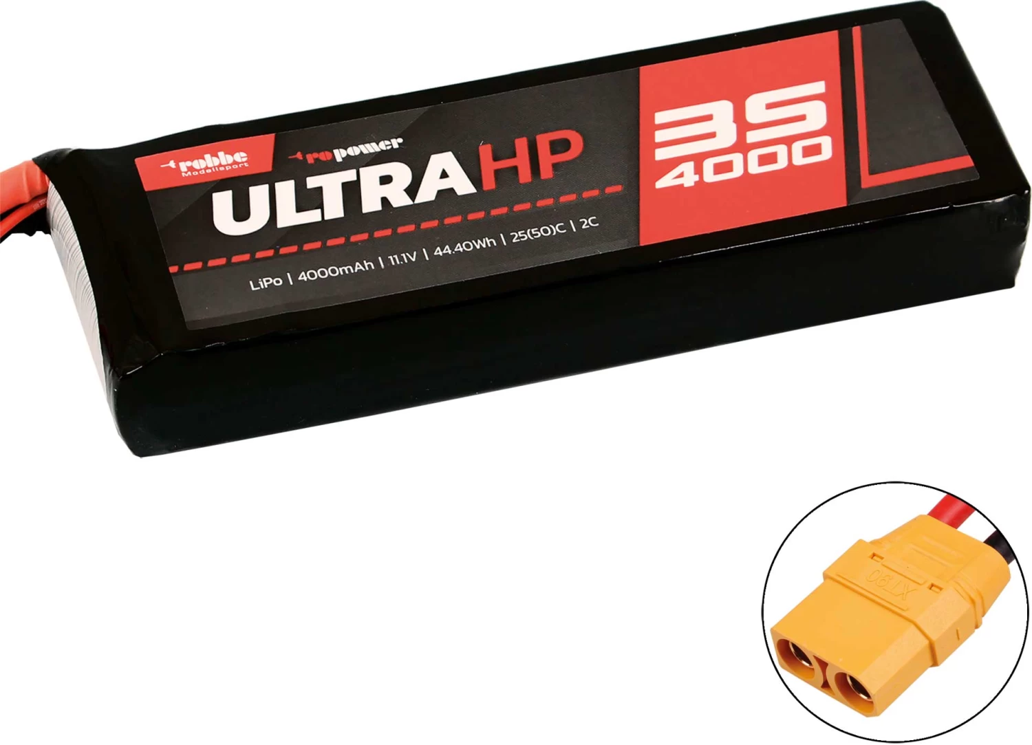 Robbe Modellsport RO-POWER ULTRA HP 4000MAH 11,1 VOLT 3S 25(50)C LIPO AKKU 1 Robbe Modellsport RO-POWER ULTRA HP 4000MAH 11,1 VOLT 3S 25(50)C LIPO AKKU