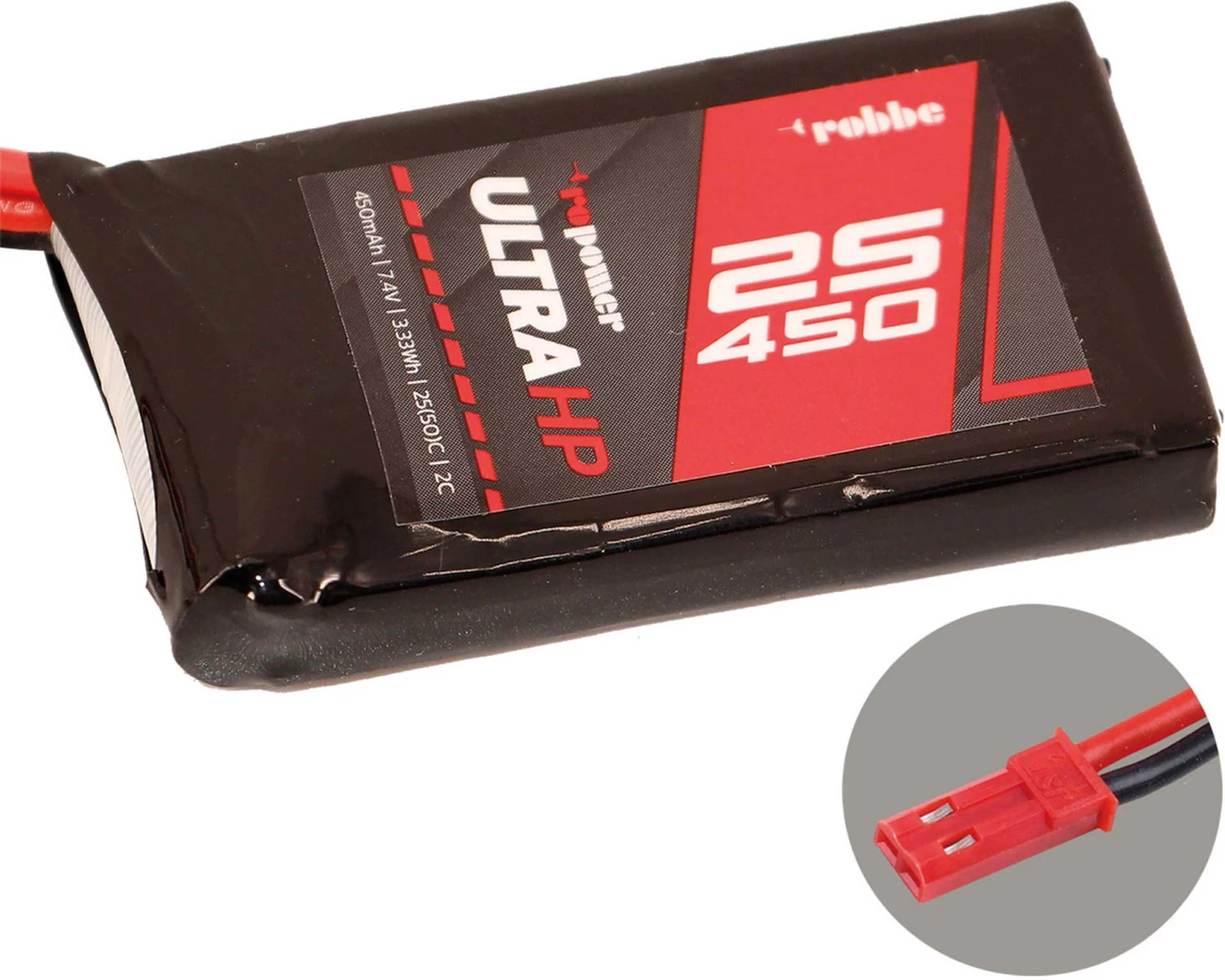 Robbe Modellsport RO-POWER ULTRA HP 450MAH 7,4 VOLT 2S 25(50)C LIPO AKKU 1 Robbe Modellsport RO-POWER ULTRA HP 450MAH 7,4 VOLT 2S 25(50)C LIPO AKKU