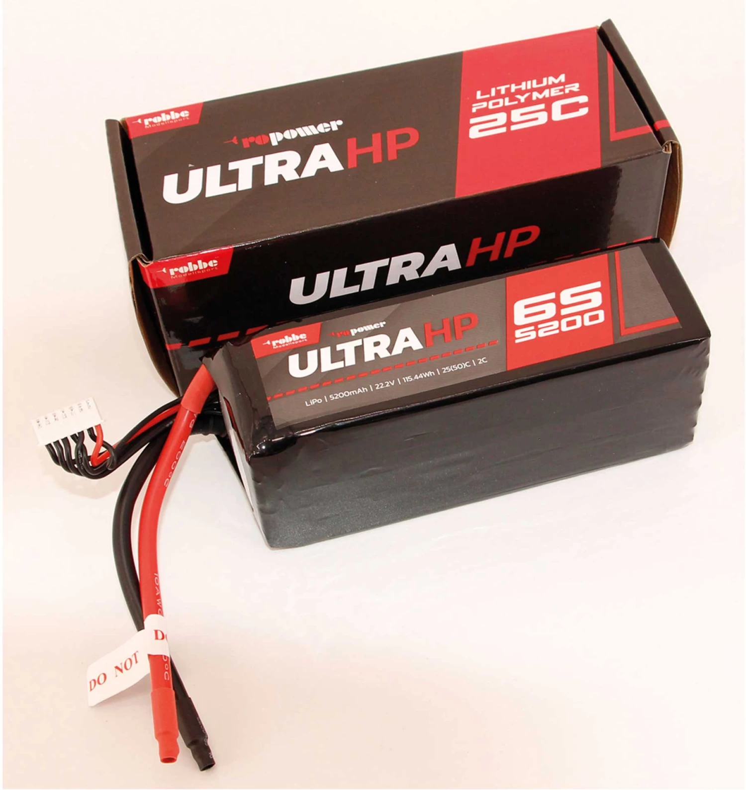Robbe Modellsport RO-POWER ULTRA HP 5200MAH 22,2 VOLT 6S 25(50)C LIPO AKKU XT-90 2 Robbe Modellsport RO-POWER ULTRA HP 5200MAH 22,2 VOLT 6S 25(50)C LIPO AKKU XT-90 - Image 2