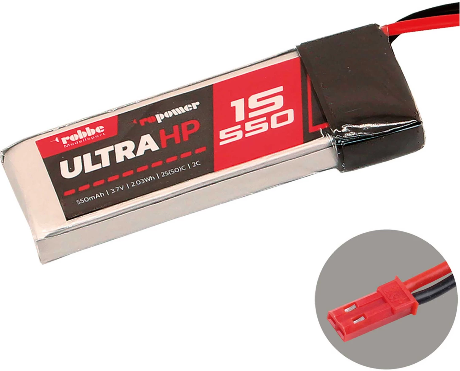 Robbe Modellsport RO-POWER ULTRA HP 550MAH 3,7 VOLT 1S 25(50)C LIPO AKKU 1 Robbe Modellsport RO-POWER ULTRA HP 550MAH 3,7 VOLT 1S 25(50)C LIPO AKKU