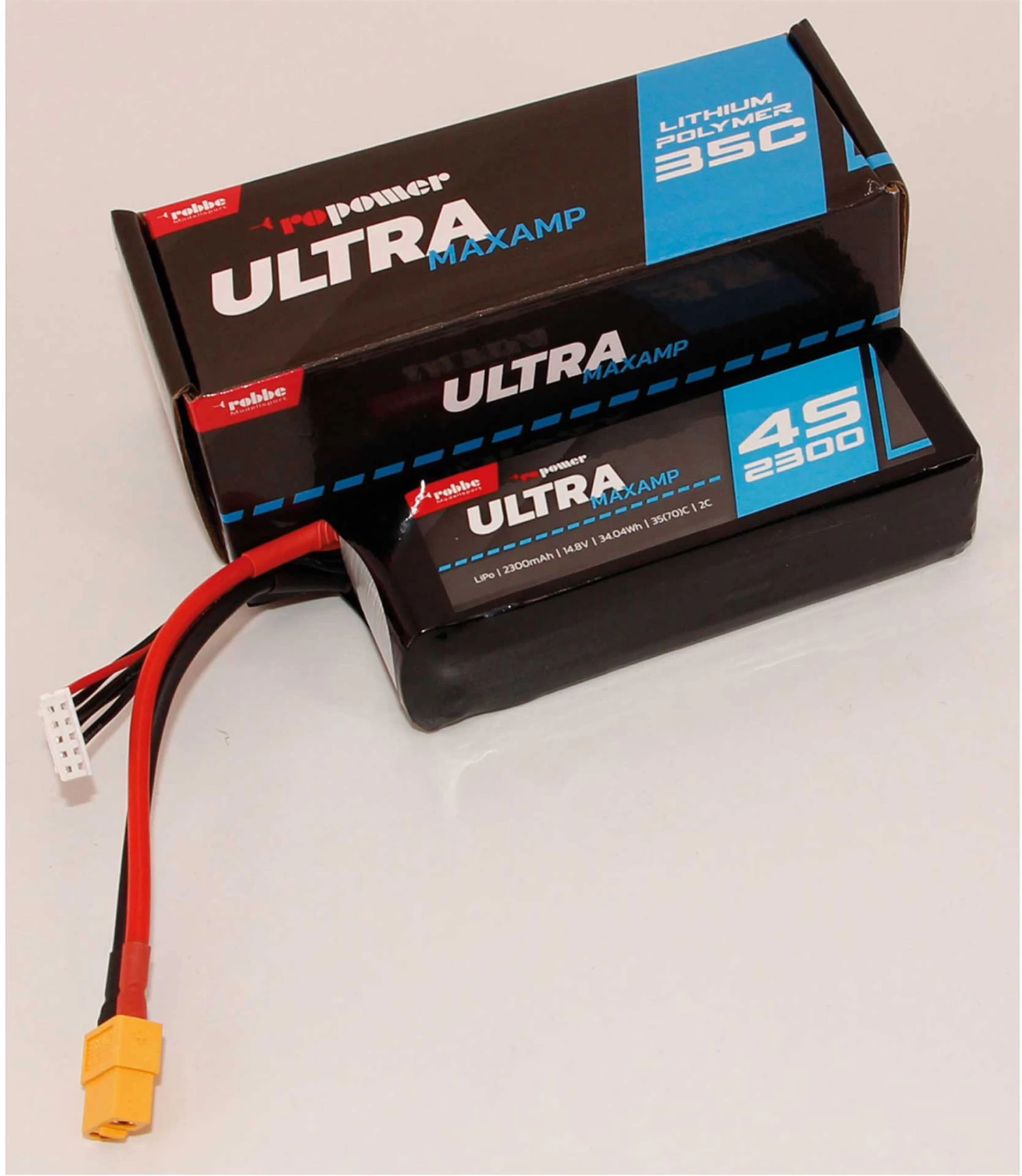 Robbe Modellsport RO-POWER ULTRA MAXAMP 2300MAH 14,8 VOLT 4S 35(70)C LIPO AKKU 2 Robbe Modellsport RO-POWER ULTRA MAXAMP 2300MAH 14,8 VOLT 4S 35(70)C LIPO AKKU - Image 2