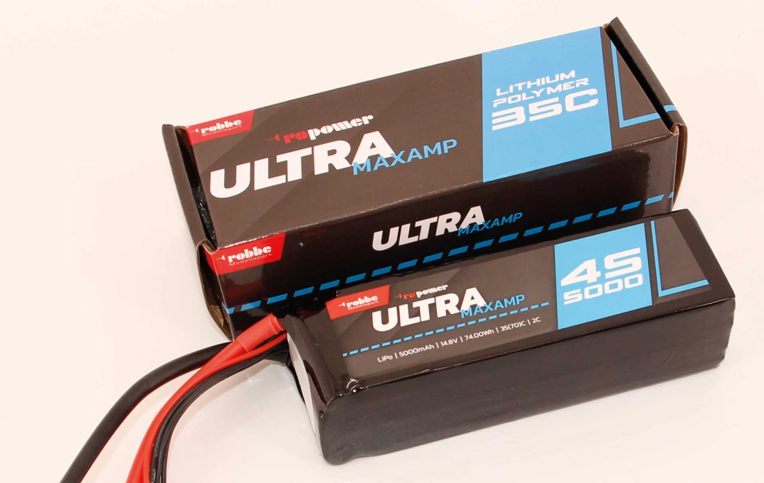 Robbe Modellsport RO-POWER ULTRA MAXAMP 5000MAH 14,8 VOLT 4S 35(70)C LIPO AKKU XT-90 2 Robbe Modellsport RO-POWER ULTRA MAXAMP 5000MAH 14,8 VOLT 4S 35(70)C LIPO AKKU XT-90 - Image 2