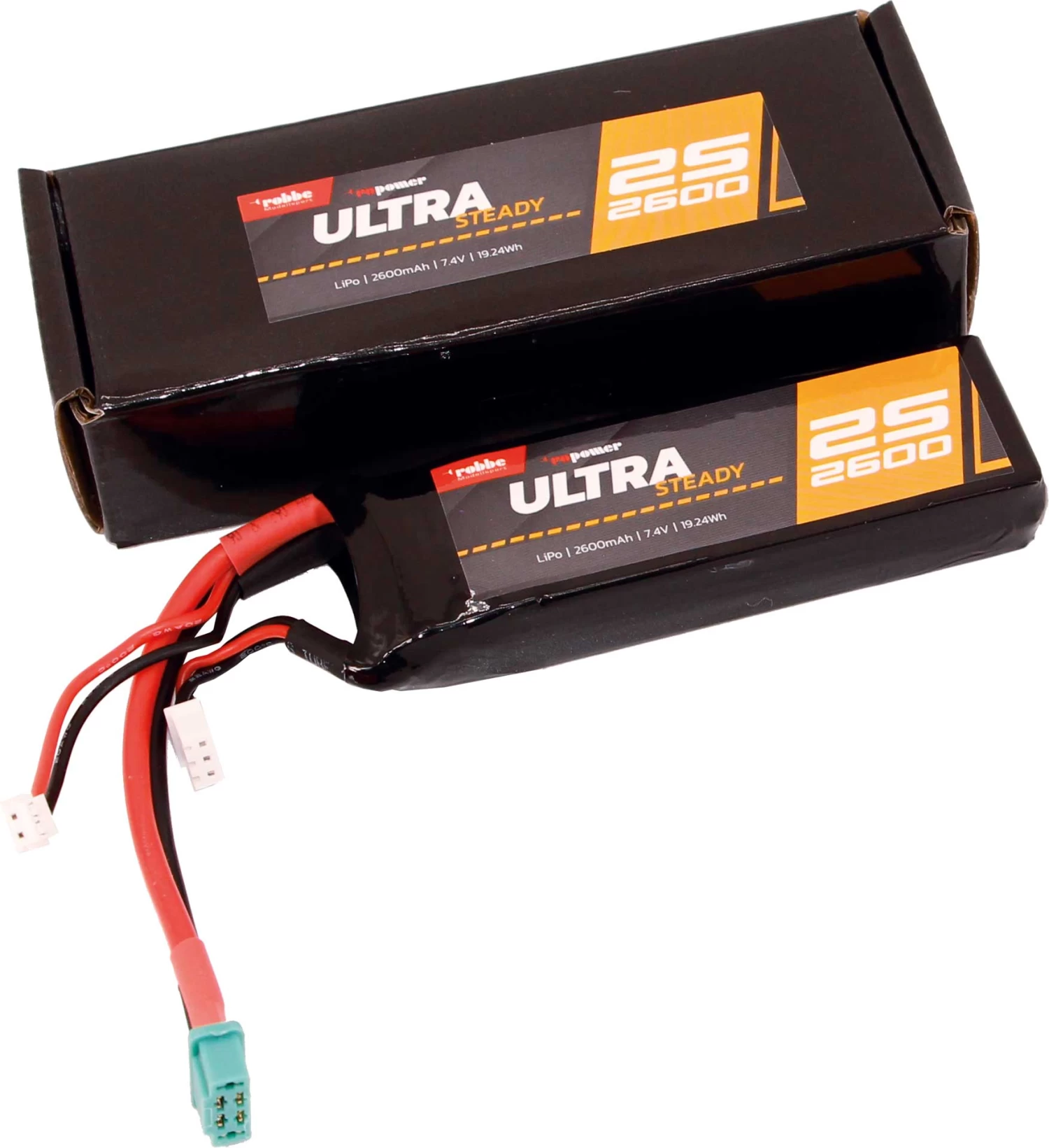 Robbe Modellsport RO-POWER ULTRA STEADY 2600MAH 7,4 VOLT EMPFÄNGER AKKU 2S MPX 2 Robbe Modellsport RO-POWER ULTRA STEADY 2600MAH 7,4 VOLT EMPFÄNGER AKKU 2S MPX - Image 2