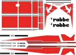 Robbe Modellsport DEKORSATZ AIR BEAVER ROT