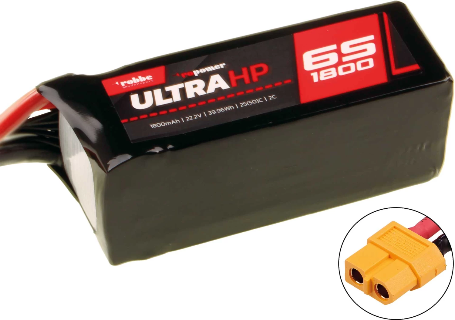 Robbe Modellsport RO-POWER ULTRA HP 1800MAH 22,2 VOLT 6S 25(50)C LIPO AKKU 1 Robbe Modellsport RO-POWER ULTRA HP 1800MAH 22,2 VOLT 6S 25(50)C LIPO AKKU