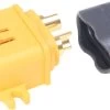 Robbe Modellsport XT-60 Stecker Mit Lötpin Abdeckung 100Stk. Großpackung (Kontakt = Stecker)