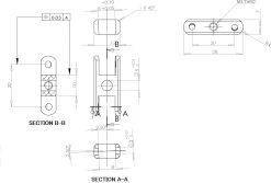 Robbe Modellsport Mittelteil LS 3223/10, 20mm, 2,5°, 4mm