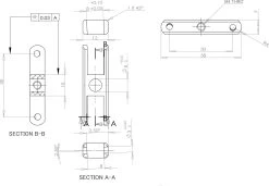 Robbe Modellsport Mittelteil LS 3522/5, 20mm, 2,5°, 5mm