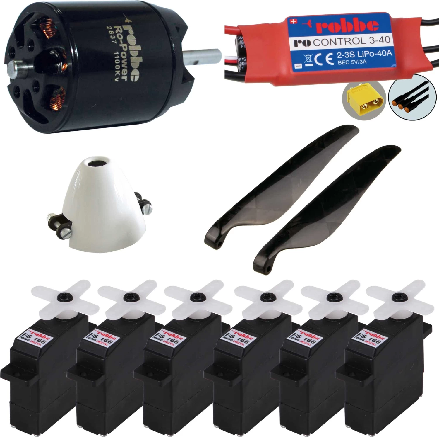 Robbe Modellsport Zubehör Set # 1 Slider QE Mit 2837 Antrieb Und Servos 1 Robbe Modellsport Zubehör Set # 1 Slider QE Mit 2837 Antrieb Und Servos