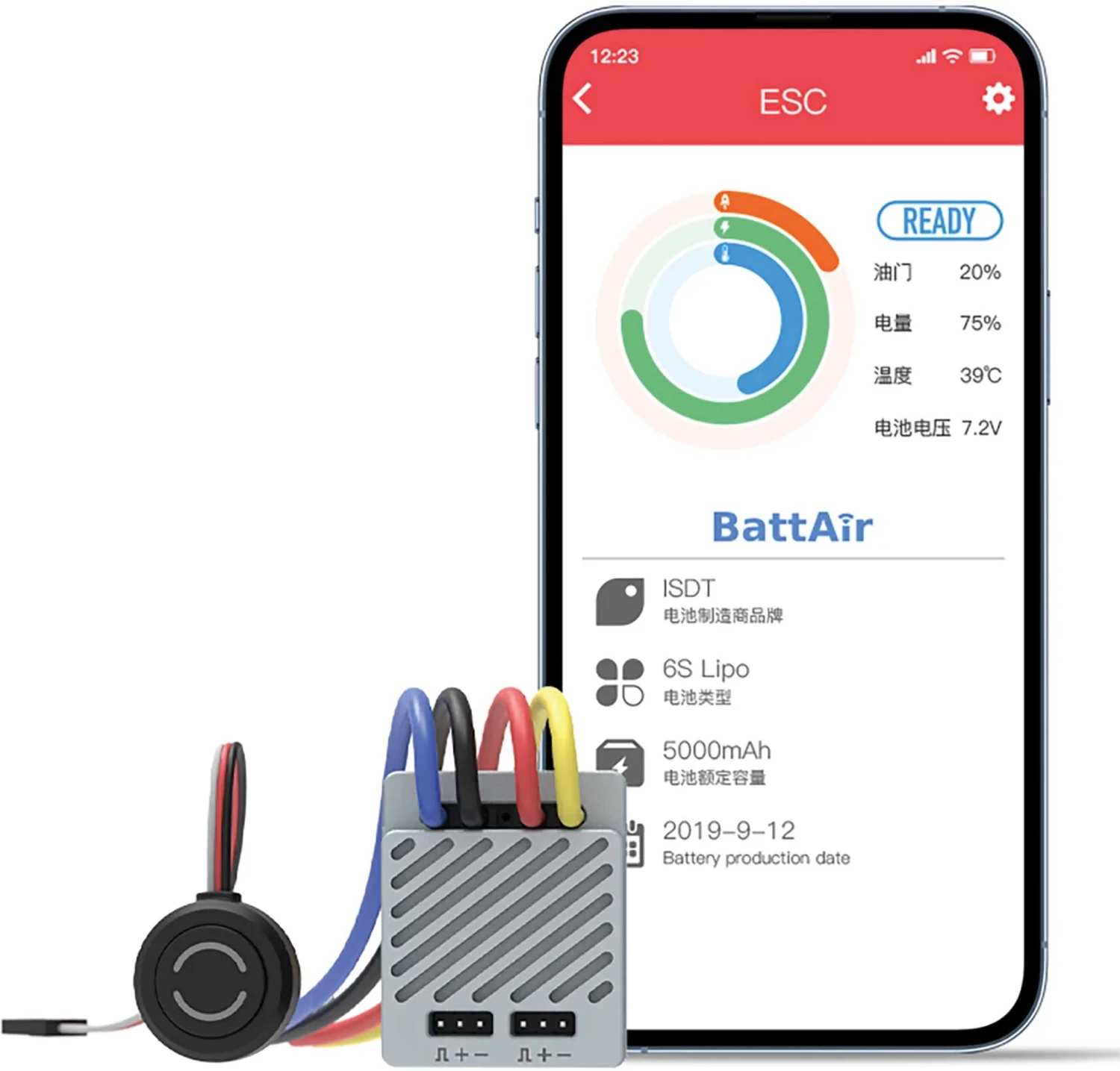 ISDT ESC 90 90(180)A 2-3S Brushed Wasserdicht Regler Für RC Car Tourenwagen/Buggies/Trucks/Rock Crawler 2 ISDT ESC 90 90(180)A 2-3S Brushed Wasserdicht Regler Für RC Car Tourenwagen/Buggies/Trucks/Rock Crawler - Image 2